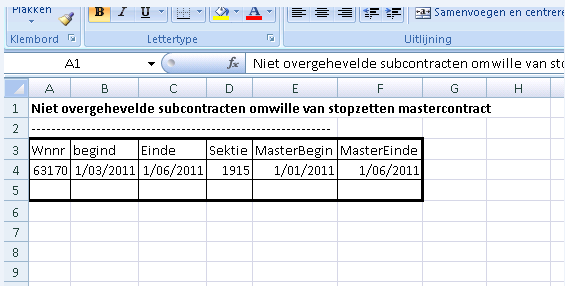 1.16. Ticket 62157 Formatteren datum in Overhevelen contracten In de Excelfile met het resultaat van de actie worden de datums weergegeven als MM/DD/YYYY.