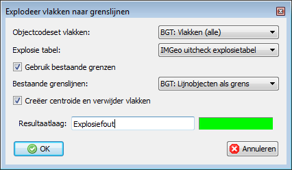 Structureerfuncties De functie werkt iteratief. Er wordt in stappen geprobeerd het tussenpunt van de boog te verplaatsen, tot er geen doorsnijding meer is.