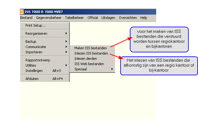 Introductie 3 Op het hoofdkantoor verschijnt na het selecteren van de optie Inlezen bestanden het volgende scherm. Op het bijkantoor kan alleen een bestand geselecteerd worden.