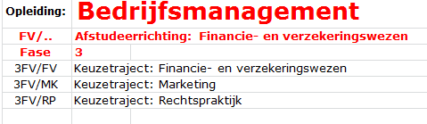 3FV + Keuzetraject 1ECHO 1516-5 5,5 Bedrijfscalculatie MBM23A-Bedrijfscalculatie 3FV/.. 1ECHO 1415-34 1ECHO 1516-16 8,5 Communicatietraining 5: Frans - 3FV MBM62e-Frans 3FV/.