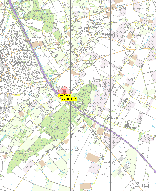 3 UITGANGSPUNTEN 3.1 Algemene gegevens In deze risicostudie is de autosnelweg A-73 bestudeerd ter hoogte bouwmarkt Inter Chalet.