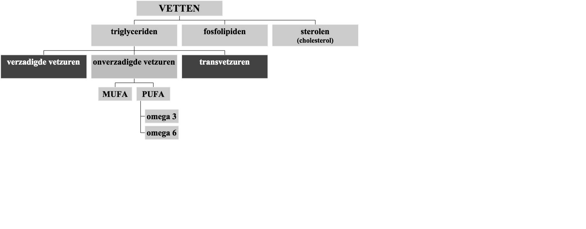 Voedingsbehoeften Vetten volwassenen: 30 % van de energie Moedermelk, kunstvoeding bevatten +/- 50% vet baby s : 40 % van de energie!