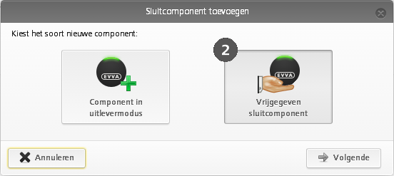 De vrijgavecode blijft 48 uur geldig. Voor een sluitcomponent kunnen meerdere vrijgavecodes worden aangelegd. Ze worden in de vrijgavelijst van de sluitcomponent weergegeven.