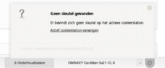 Afbeelding9: Codeerstation activeren De Java-plugin is vereist en wordt geïnstalleerd. > Bevestig de melding 'U moet toestemming geven voor het uitvoeren van Java( )'. > Voer de applicatie uit.