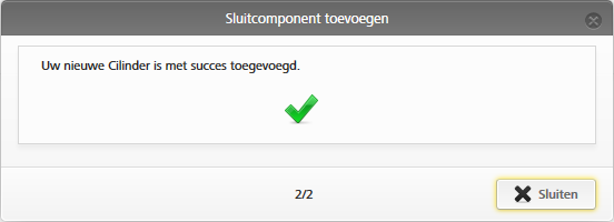 Afbeelding :74 Sluitcomponent toevoegen > Voer in het volgende dialoogvenster de deuromschrijving in en klik daarna op Doorgaan.