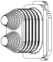 µh W (mm) Unidrive M4 AC smoorspoelen D (mm) H (mm) kg Verl.