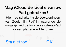 9 1.1 icloud op de iphone of ipad Als icloud nog niet op uw iphone of ipad is ingesteld, kunt u dit in de app Instellingen inschakelen: Haal uw iphone of ipad uit de sluimerstand of schakel hem in 1