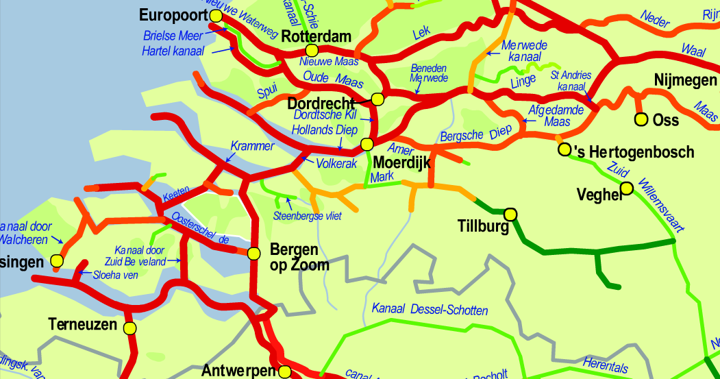 Ruimte Midden Brabant wordt goed ontsloten door het Rijkswegennet. De A59 en de A58 zorgen voor een goede oost-west ontsluiting. De A27 en A/N 261 voor een vrij goede noord-zuid ontsluiting.