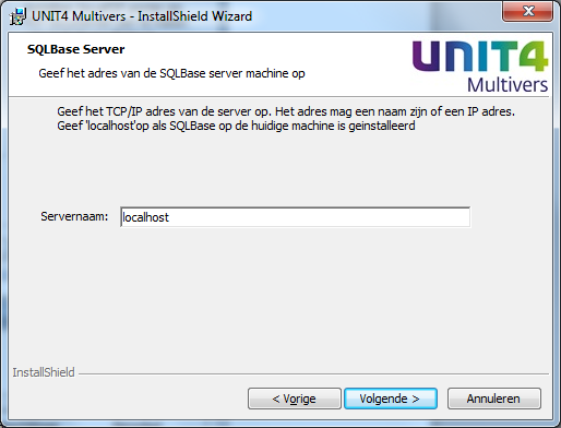 Client en Server Dit type installatie is zowel bedoeld voor installaties op één enkele computer zonder andere clients als op een server met meerdere clients op andere computers.