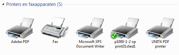 Postscriptprinter Voor het maken van een PDF-bestand is ook een PDF-printer nodig.