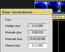 75 4. Dupliceer het videospoor van de achtergrondvideo, door met de rechter muisknop in de kop van het spoor te klikken en kies Spoor dupliceren.