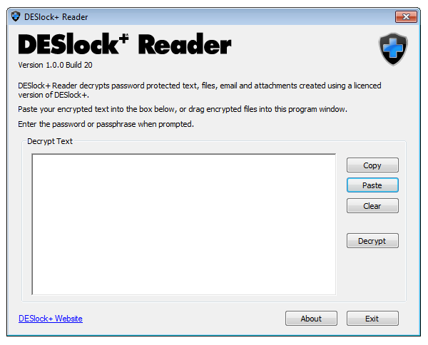 DESlock+ Reader 5.1 31 DESlock+ Reader gebruiken Het hulpprogramma DESlock+ Reader wordt over het algemeen gebruikt op computers waarop DESlock+ niet is geïnstalleerd.