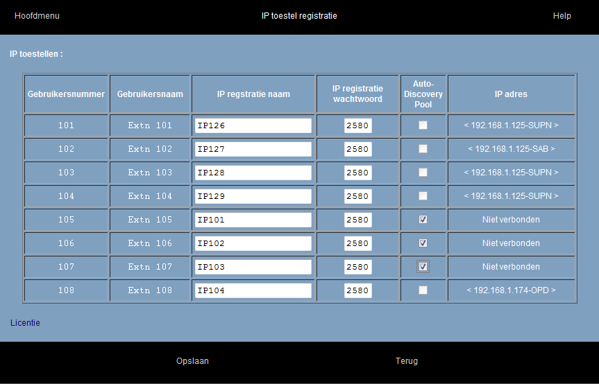 5 Extra analoge en digitale toestellen door middel van een Uitbreidingsrack 5.