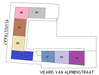 Appartement: huisnummer 8 E, primair en via Koopgarant derde verdieping Zijde: Vic.