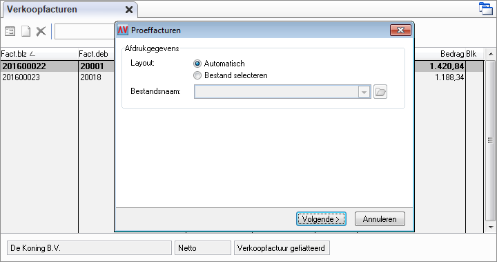 Facturering 263 17.8 Verkoopfacturen controleren Een factuur die u afdrukt (en verstuurt), moet worden gecontroleerd voordat u deze in uw administratie verwerkt.