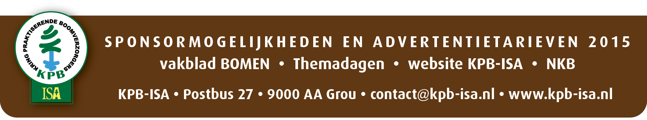 Website Op de homepage van de KPB-ISA website kunt u uw naamsbekendheid vergroten door een banner mee te laten draaien.