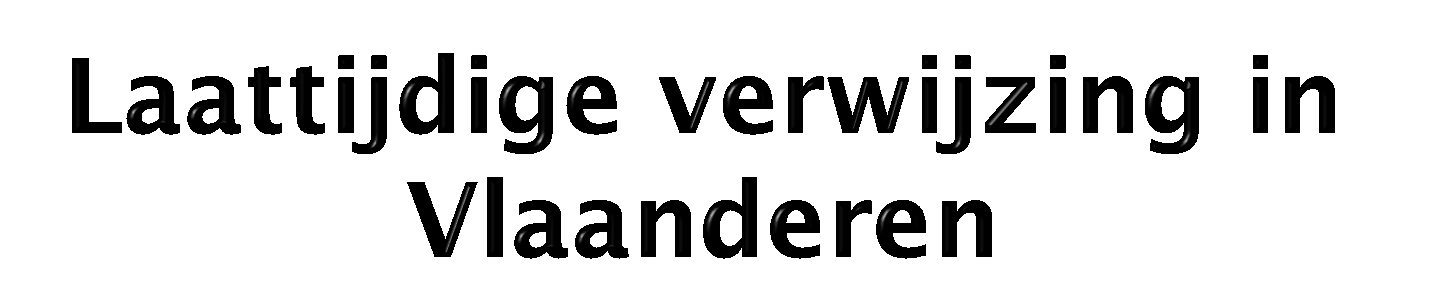 50% Laattijdige verwijzing minder dan één maand 60% Laattijdige verwijzing minder dan zes maanden 45% 55% 50% 40% 45% 35% 40% 30%