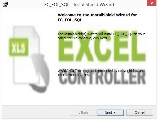 Selecteer EC_EOL_SQLv2_Setup en klik op rechtermuis.
