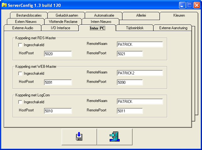 5.8 InterPC Bij het Carmen Server pakket horen verschillende losse modules zoals WebMaster,RDSMaster en LogCom. Deze programma s werken nauw samen met de server, ze communiceren zelfs met de server.