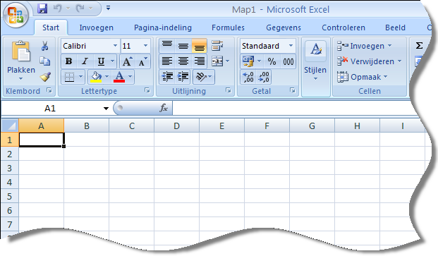 HOOFDSTUK 2: BASIS VAARDIGHEDEN NAVIGATIE Om vlot te werken met Microsoft Office Excel 2007 is het van groot belang om vlot en snel de juiste cellen, kolommen en rijen te kunnen selecteren.