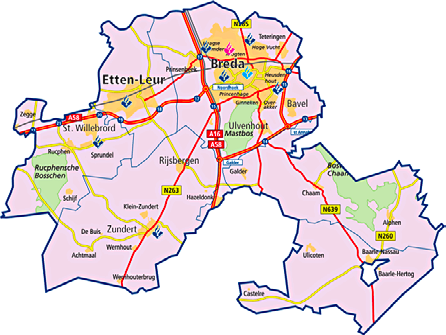 Politie Midden en West Brabant District Breda De Nederlandse Politie bestaat uit 25 regionale korpsen en de KLPD (Korps Landelijke Politie Dienst).