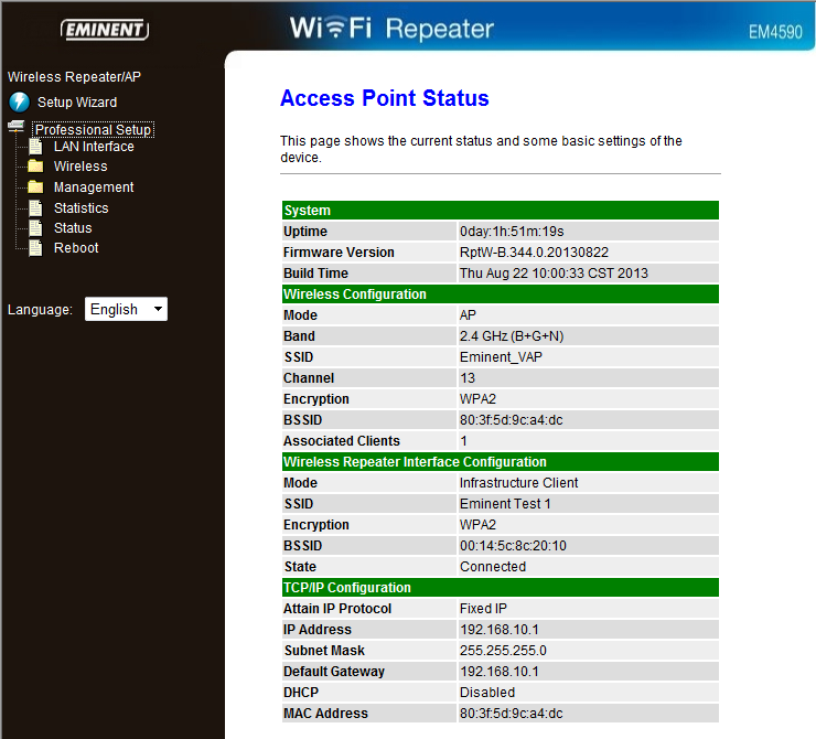 7 NEDERLANDS 9. Nadat je de IP-Adres gegevens hebt ingevuld klik je op OK en sluit dan het scherm. 10. Open de webbrowser van je computer en vul het volgende in de adresbalk in http://192.168.