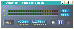 4. Let op: opname Met Sound Rescue TerraTec Edition 2.0 kunt u uiteraard ook opnames maken.