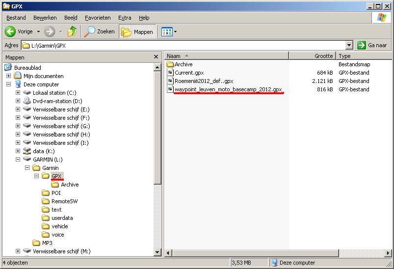 GPX-bestanden rechtstreeks naar m n GPS-toestel doorsturen : hoe ga ik te werk? We hebben het hierboven gehad over GDB- en GPX-bestanden.