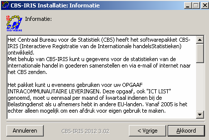 1.2.2 Windows Vista en Windows 7 U volgt de aanwijzigen op het scherm en komt in onderstaand scherm.