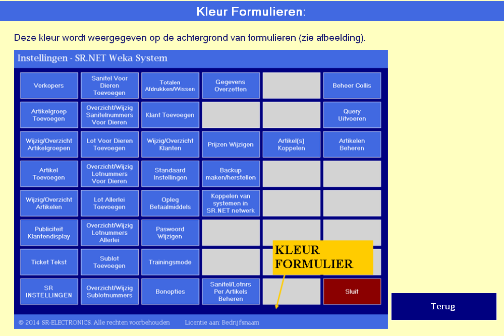 SR.NET - Gegevens beheren in de SR.NET Software Figuur 6.13.