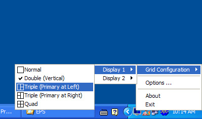 20 GridVista is eenvoudig in te stellen: 1 Start GridVista en selecteer via de taakbalk de