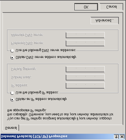 Configureer uw Computer in Windows 2000 1. Ga naar Start / Instellingen / Configuratiescherm. In het configuratiescherm, dubbel klik op Netwerk en inbel verbindingen. 2. Dubbel klik op LAN verbinding.