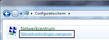 Configuratie computersystemen Configureer uw Computer in Windows 7 1. Ga naar Start / Configuratiescherm. In het configuratiescherm 2.