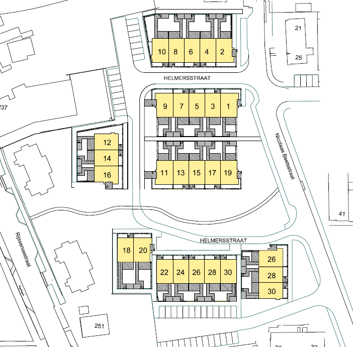 De woningen zijn ontworpen door IAA Architecten.