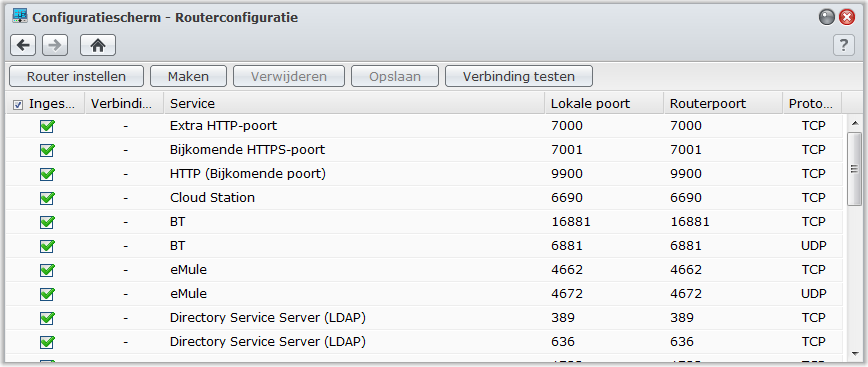 Gebruikershandleiding voor Synology DiskStation Regels instellen voor routerpoort doorsturen Als uw Synology DiskStation zich in een intranet bevindt, kunt u regels voor routerpoort doorsturen