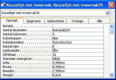 Sluit het venster en het formulier en sla het op. U bent nu terug in het databasevenster. Klik op Startpagina, klik op Start systeem en klik in het hoofdmenu op de knop Muteren Namen.