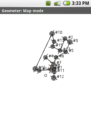 56 CHAPTER 4. IMPLEMENTATION: GEOMETER (a) The background is a satellite image.