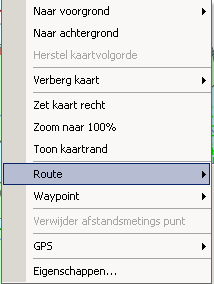 Behalve voor selecteren wordt de muis ook gebruikt om de kaart in Niet Volgen mode te slepen. Dit kan als u bij indrukken van de linker muisknop een handje krijgt te zien.