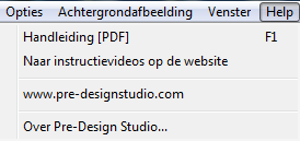 3.8 Menu Help Deel 3 - Menu s Via Menu Help bereikt u het volgende: Deze Handleiding.