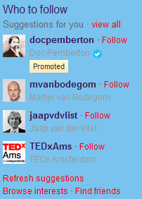 Deze mensen ontvangen dan deze mail: Browse interests Via Browse Suggestions kun je zoeken op onderwerp.