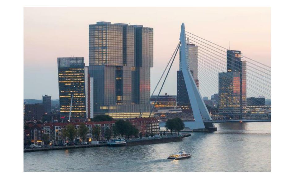 Te huur Kantoorruimte Wilhelminakade 135 te Rotterdam Verticale stad "De Rotterdam" Unieke locatie aan de