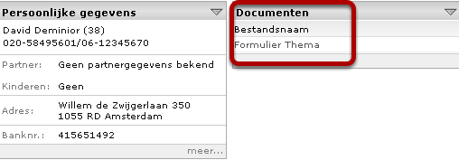 P a g i n a 21 Medewerker dashboard Zorg dat in het dashlet Medewerker dashboard op organisatieniveau, Documenten is aangevinkt.