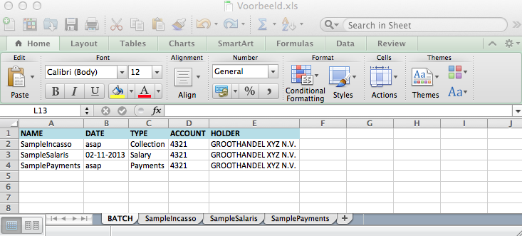 Tips en Truuks Excel bestanden Go2SEPA kan betaal- en incasso-opdrachten in Excel bestanden lezen en hiermee de nodige SEPA bestanden maken.