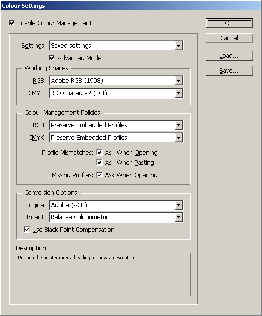 Printen met Profielen - Adobe InDesign - Pagina 4 van 16 De volgende instellingen zijn gebruikelijk voor workflows die voldoen aan ISO 12647-2: Houd in gedachte, dat de instellingen voor Working