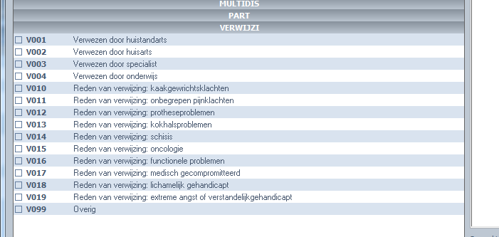 Klik op Ok om de invoer te bevestigen en op te slaan. Algemene anamnese U kunt hier de algemene anamnese van de patiënt invoeren.