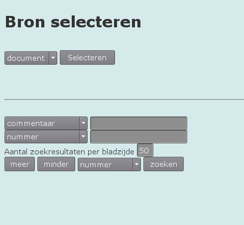 Ieder archief heeft een goede zoekmachine nodig. Het basisidee bij deze zoekmachine is dat overal op gezocht moet kunnen worden. a) Interface Figuur 18.