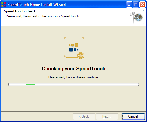 Hoofdstuk 2 Basisinstallatie Home Install Wizard De SpeedTouch Home Install Wizard helpt u door uw lokale netwerkverbindingen en bereidt de SpeedTouch voor op aansluiting met het Internet.