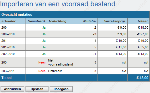 Als het bestand correct is, gebruik dan de knop Importeren om het bestand te importeren.