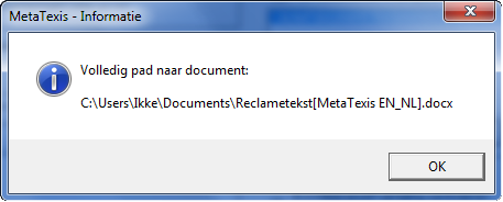 MetaTexis Manual Inhoud 236 Documenten verwijderen Om een document te verwijderen: Selecteer het te verwijderen document uit Lijst van documenten in project. o Klik op Verwijderen.