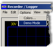 12 1.5.2 PCS10 - K8047 recorder / Logger Edit menu Copy : Kopieert het huidig beeldscherm naar Windows 'Clipboard'. Paste : Plakt het beeld dat in Windows 'Clipboard' aanwezig is naar het beeldscherm.